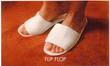 Flip Flop Towelling Slippers (Pair)